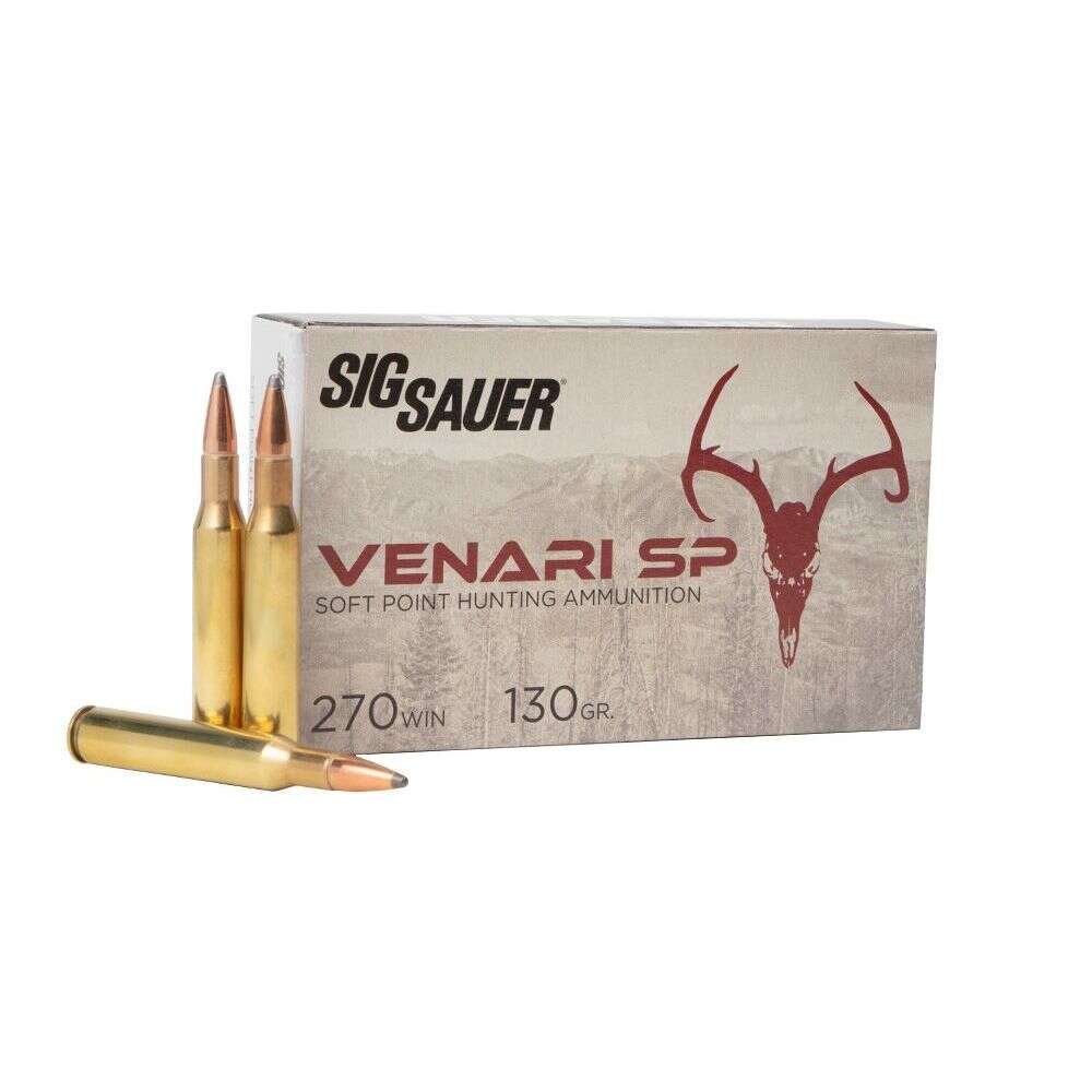 Ammunition Sig Sauer 2846 ft lbs 270Win SIG V270SP130-20   VENARI     270    130 GR  20/10